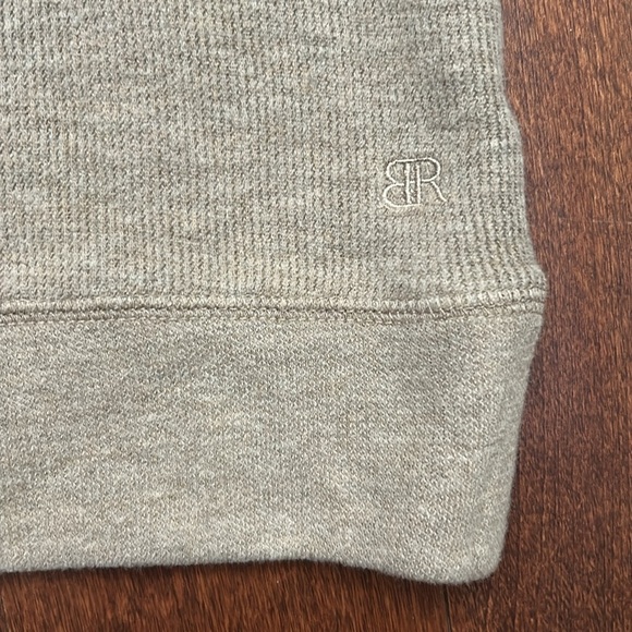 Banana Republic Men's Beige Waffle Quarter Zip Pullover Shirt, Size XXL, NWT - Picture 6 of 10